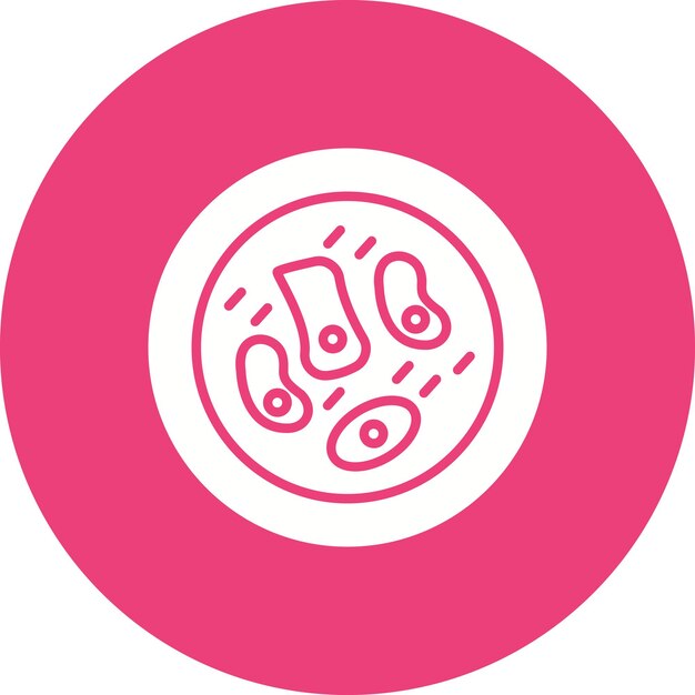 Imagen vectorial del icono de la piel Se puede utilizar para el cuidado de la piel