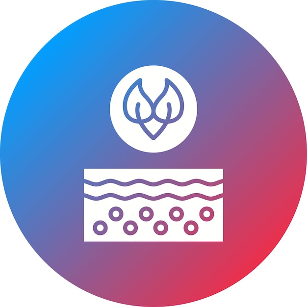 Imagen vectorial de icono de piel sensible Se puede utilizar para el cuidado de la piel