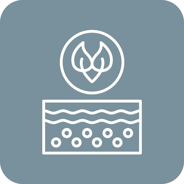 Imagen vectorial de icono de piel sensible Se puede utilizar para el cuidado de la piel