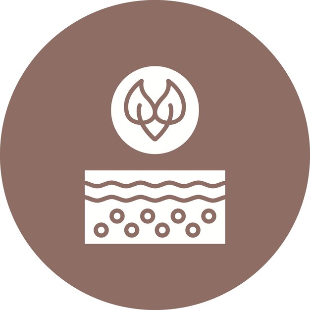 Imagen vectorial de icono de piel sensible Se puede utilizar para el cuidado de la piel