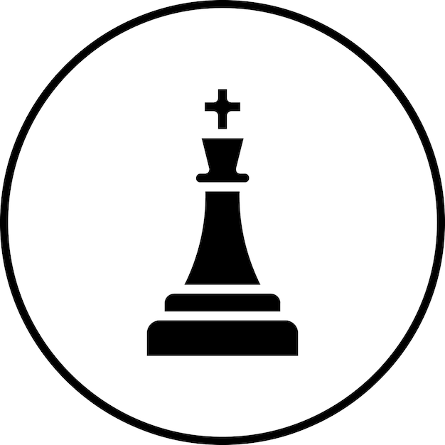Imagen vectorial del icono de la pieza de ajedrez Se puede usar para el hogar de ancianos