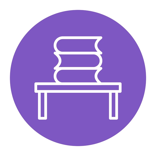 Imagen vectorial del icono de la pila de libros Se puede utilizar para la literatura
