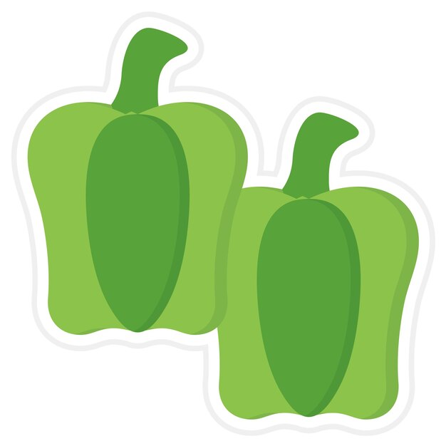 Imagen vectorial del icono del pimentón Se puede usar para el restaurante