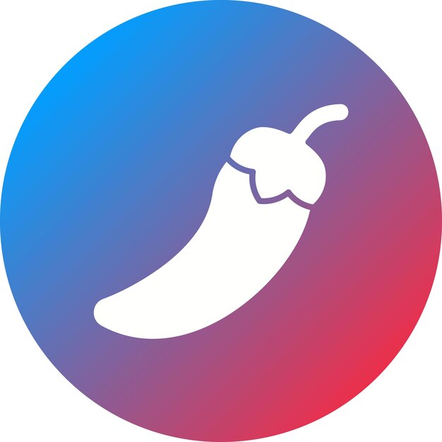 Imagen vectorial de icono de pimienta Se puede usar para jardinería