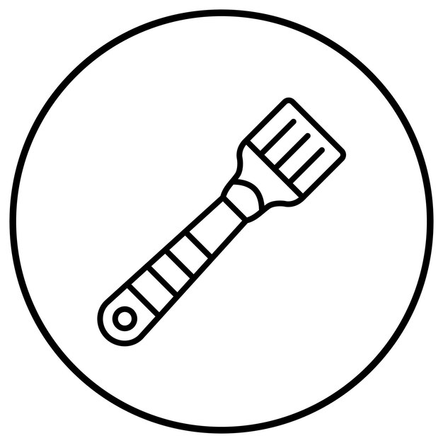 Imagen vectorial del icono del pincel de Basting Se puede usar para el restaurante