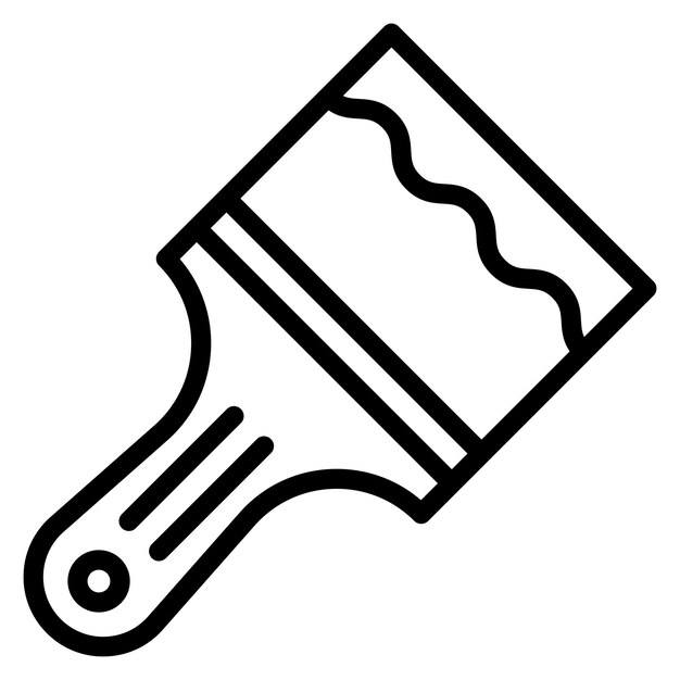 Imagen vectorial del icono del pincel Se puede usar para la lavandería