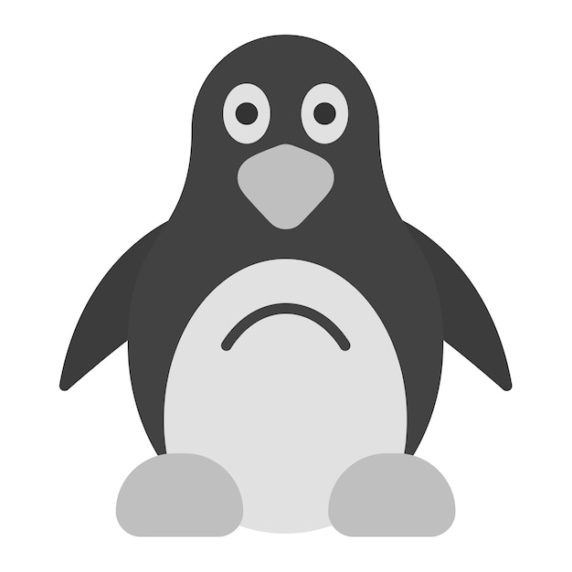 La imagen vectorial del icono del pingüino se puede usar para In The Wild