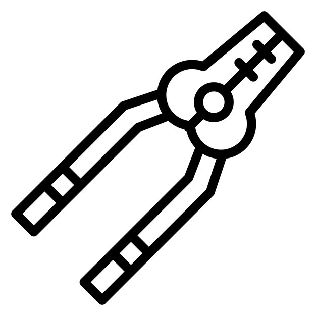 Imagen vectorial del icono de la pinza Se puede usar para Shoemaker