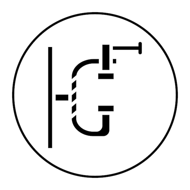 Imagen vectorial de icono de pinza Se puede utilizar para la ciencia