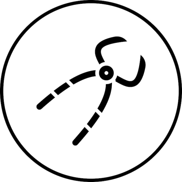 Imagen vectorial del icono de las pinzas Se puede usar para Shoemaker