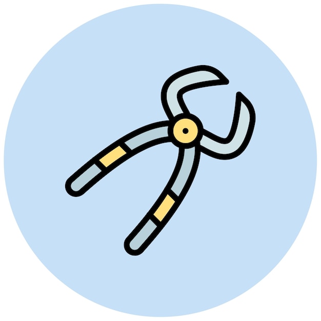 Imagen vectorial del icono de las pinzas Se puede usar para Shoemaker