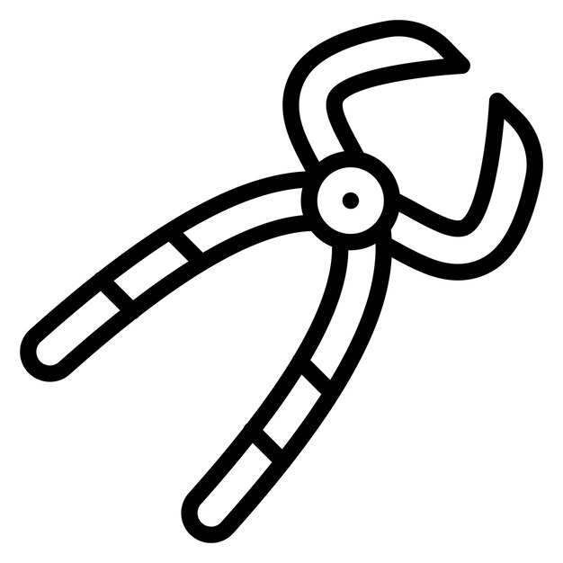 Imagen vectorial del icono de las pinzas Se puede usar para Shoemaker
