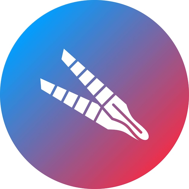 Imagen vectorial del icono de las pinzas Se puede utilizar para el cuidado de la piel