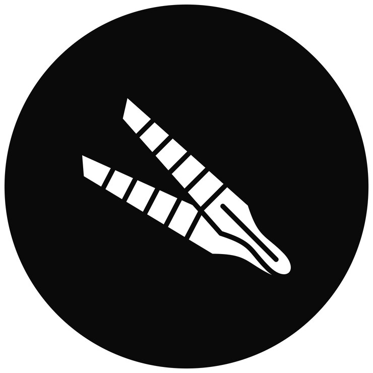 Vector imagen vectorial del icono de las pinzas se puede utilizar para el cuidado de la piel