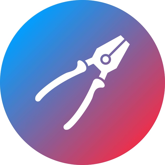 Imagen vectorial del icono de las pinzas Se puede utilizar para herramientas de construcción