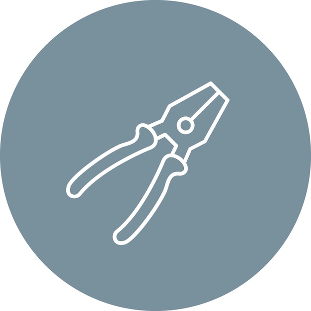 Imagen vectorial del icono de las pinzas Se puede utilizar para herramientas de construcción