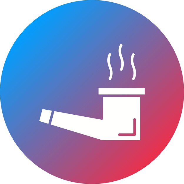 Imagen vectorial del icono de la pipa de fumar Se puede usar para Wild West