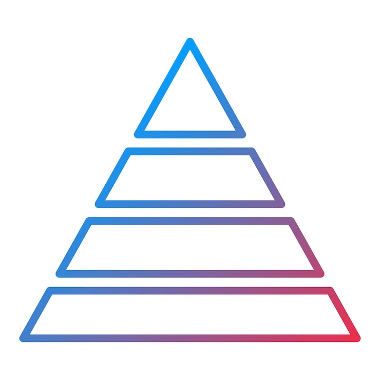 Vector imagen vectorial del icono de la pirámide se puede usar para landmarks