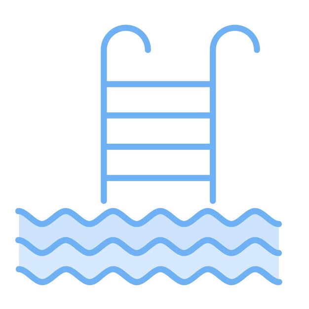 Imagen vectorial del icono de la piscina de masaje Se puede usar para Spa
