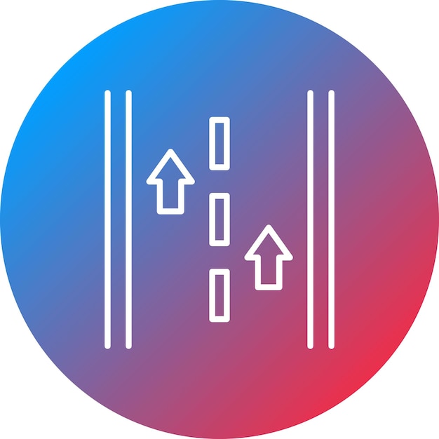 Imagen vectorial del icono de la pista de aterrizaje Puede utilizarse para la aviación