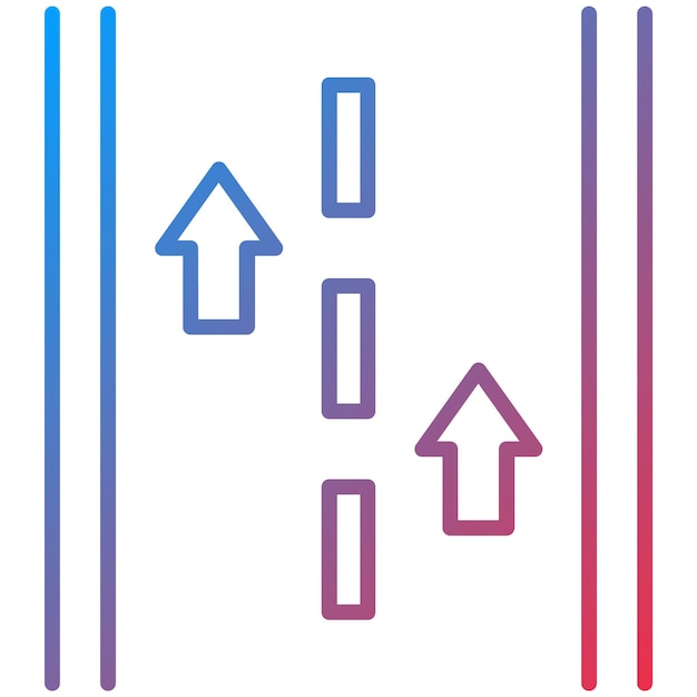 Imagen vectorial del icono de la pista de aterrizaje Puede utilizarse para la aviación
