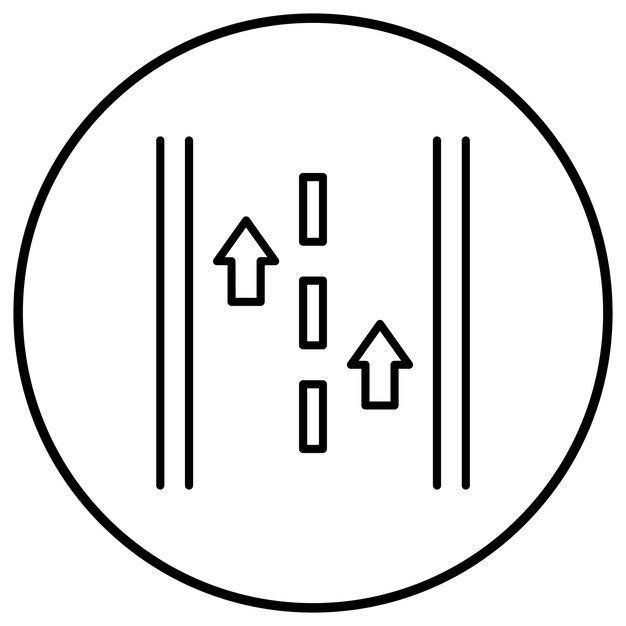 Imagen vectorial del icono de la pista de aterrizaje Puede utilizarse para la aviación