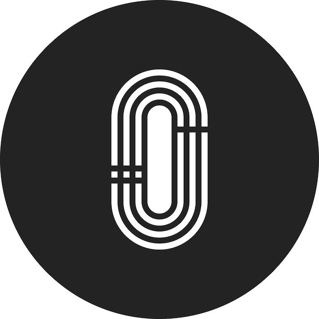 Imagen vectorial del icono de la pista de carrera Se puede utilizar para la pista y el campo