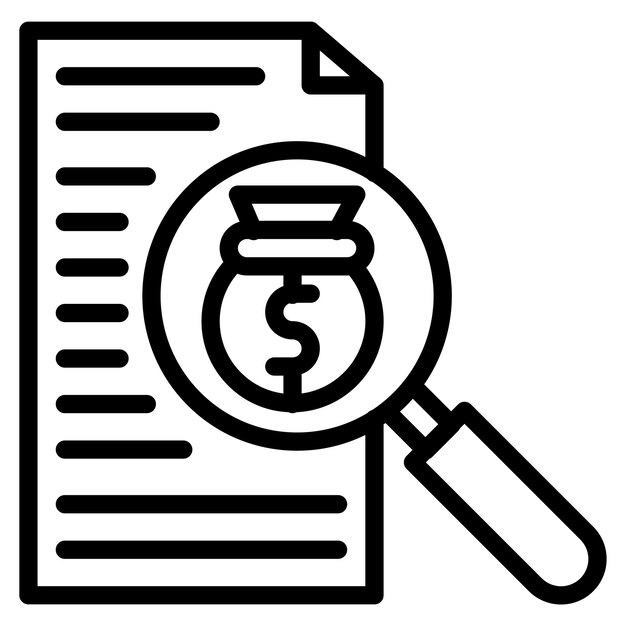 Imagen vectorial del icono de la pista de malversación Se puede usar para la corrupción