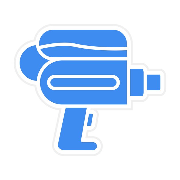 Imagen vectorial del icono de la pistola de agua Se puede usar para juguetes infantiles