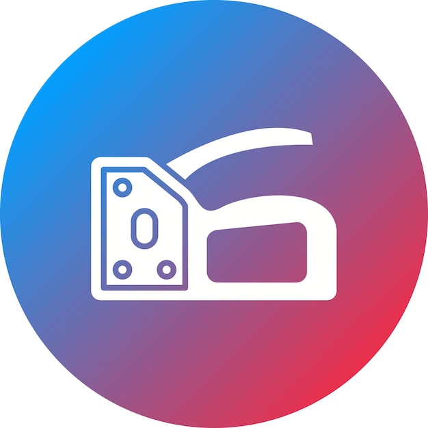 Imagen vectorial del icono de la pistola de grapa Se puede usar para mejoras para el hogar