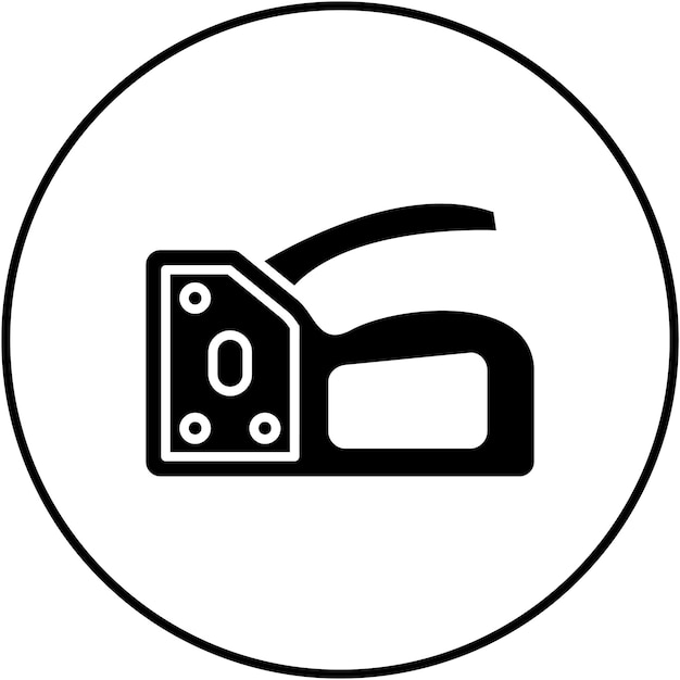 Imagen vectorial del icono de la pistola de grapa Se puede usar para mejoras para el hogar