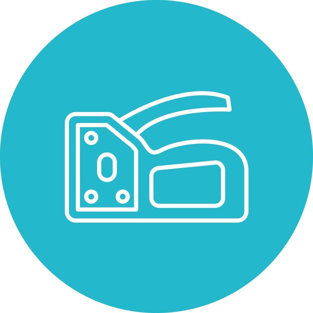 Imagen vectorial del icono de la pistola de grapa Se puede usar para mejoras para el hogar