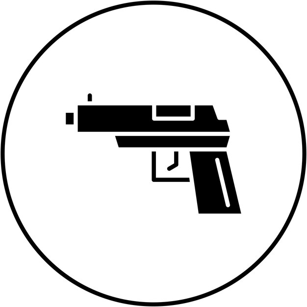 La imagen vectorial del icono de la pistola se puede usar para Wild West
