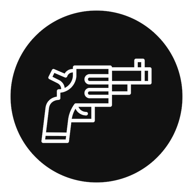 Imagen vectorial del icono de la pistola de salida Se puede usar para atletismo