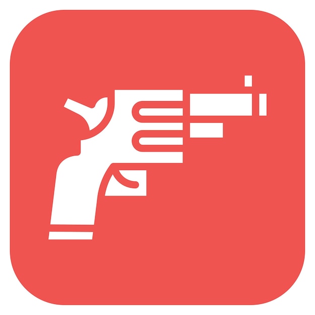 Imagen vectorial del icono de la pistola de salida Se puede usar para atletismo