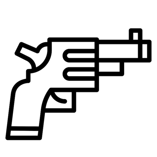 Imagen vectorial del icono de la pistola de salida Se puede usar para atletismo