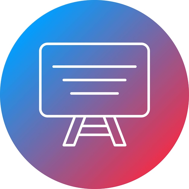Imagen vectorial del icono de la pizarra Se puede utilizar para la educación