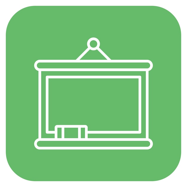 Imagen vectorial de icono de pizarra Puede utilizarse para Office