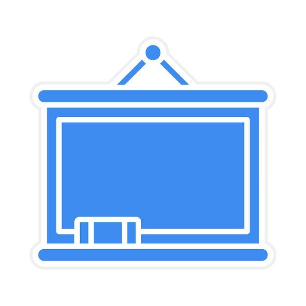 Imagen vectorial de icono de pizarra Puede utilizarse para Office