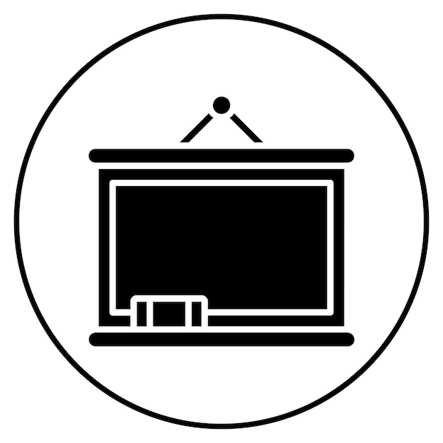 Imagen vectorial de icono de pizarra Puede utilizarse para Office