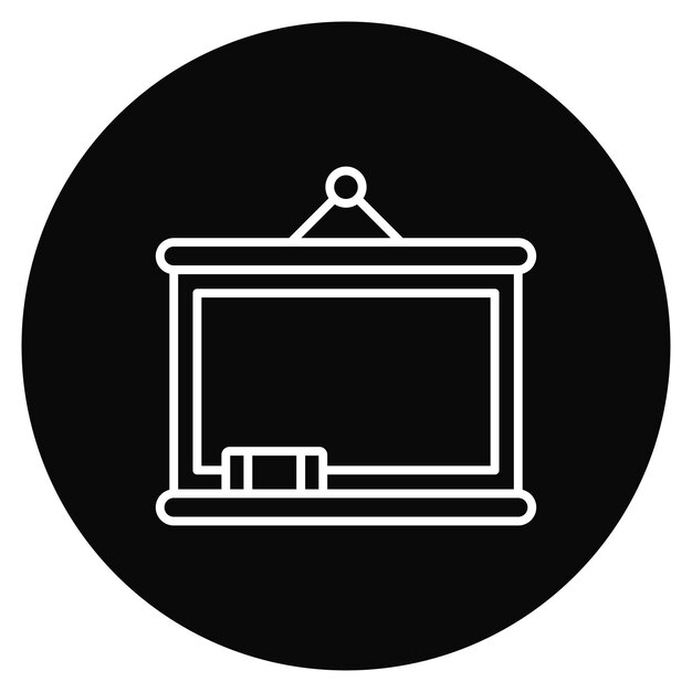 Imagen vectorial de icono de pizarra Puede utilizarse para Office