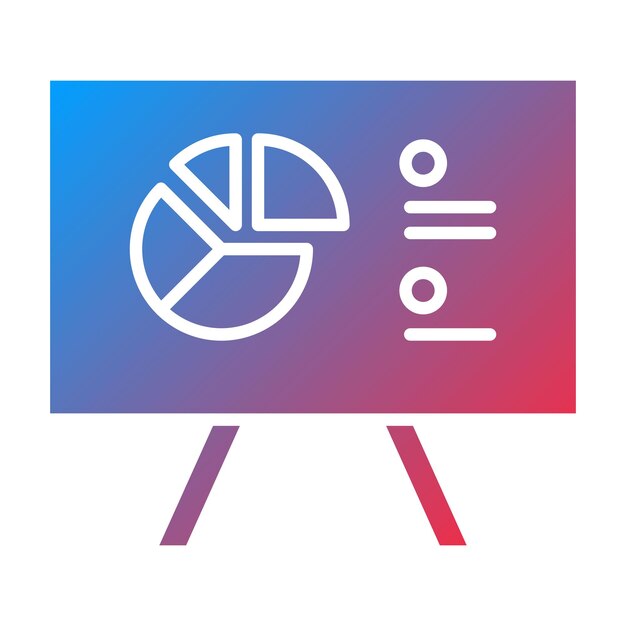 Imagen vectorial de icono de pizarra Puede utilizarse para papelería de oficina