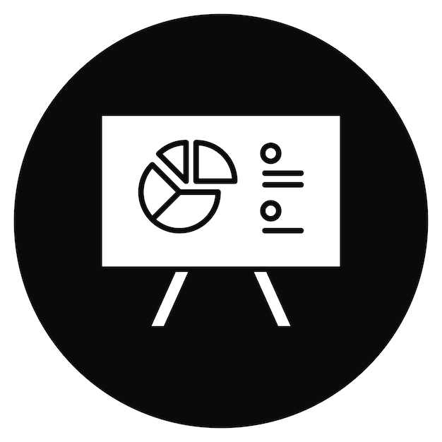Imagen vectorial de icono de pizarra Puede utilizarse para papelería de oficina
