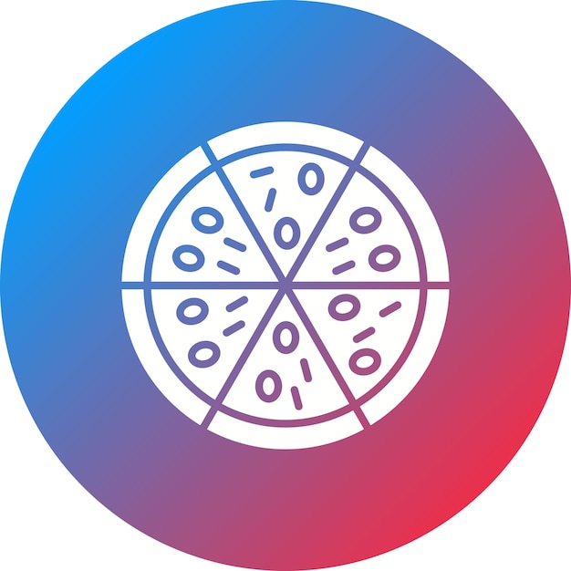 Imagen vectorial del icono de la pizza Se puede usar para entretenimiento