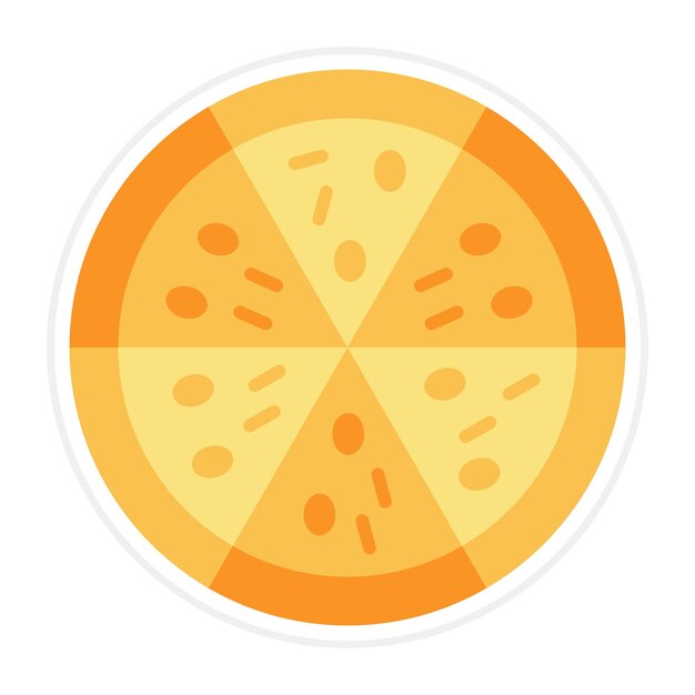 Imagen vectorial del icono de la pizza Se puede usar para entretenimiento