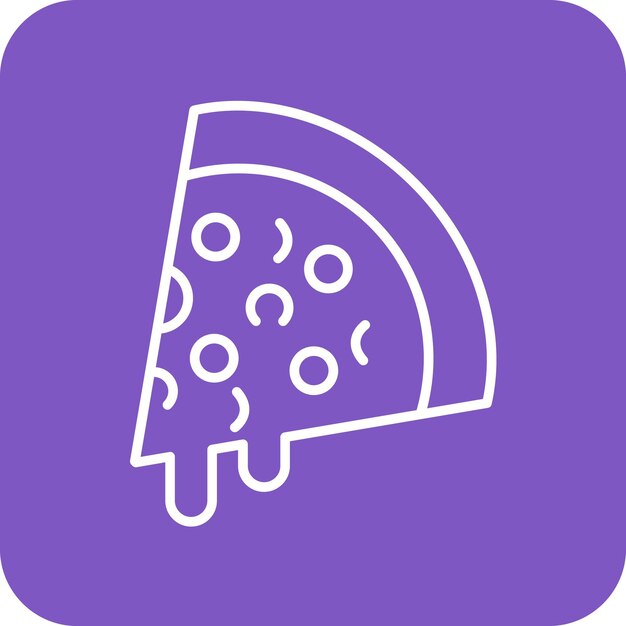 La imagen vectorial del icono de la pizza se puede usar para World Cuisine