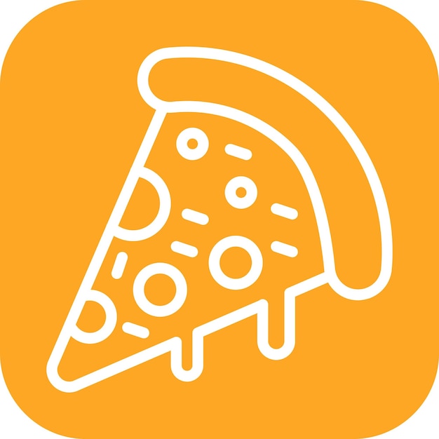La imagen vectorial del icono de la pizza se puede utilizar para Italia