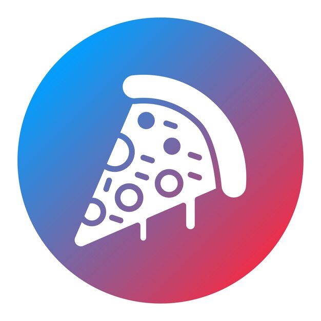 La imagen vectorial del icono de la pizza se puede utilizar para Italia