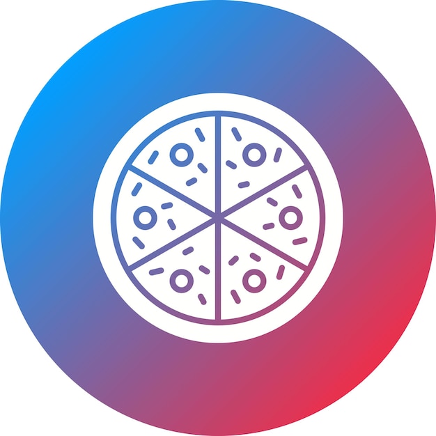 La imagen vectorial del icono de la pizza se puede utilizar para el restaurante