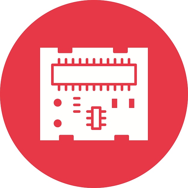 Imagen vectorial del icono de la placa de PCB Se puede utilizar para herramientas eléctricas